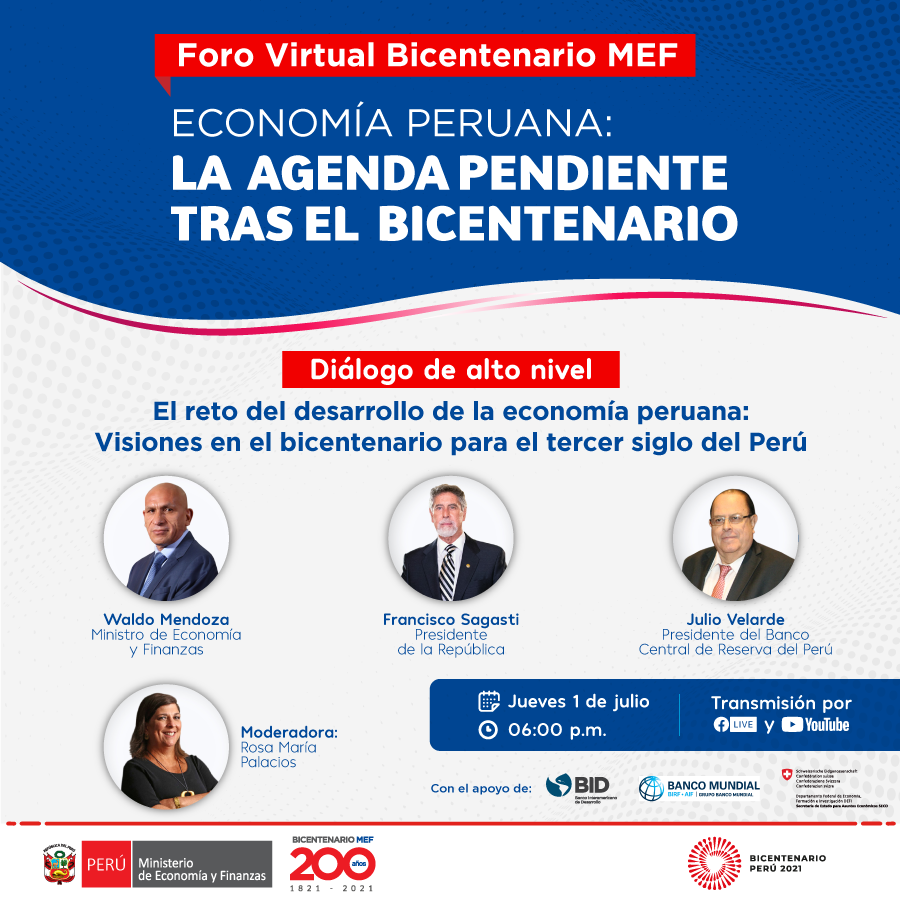 foro virtual "economia peruana: la agenda pendiente tras el bicentenario"